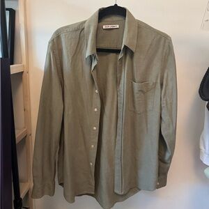 New Our Legacy olive army green button up